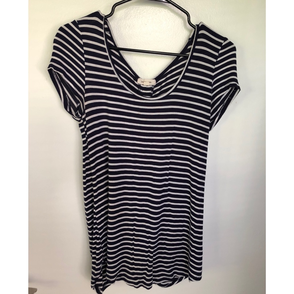 Striped Shirt with Cute Back